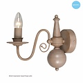 Klassische Wandleuchte Kronleuchter beige, taupe E14