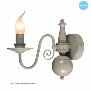 Classic wall light sconce chandelier beige, taupe E14