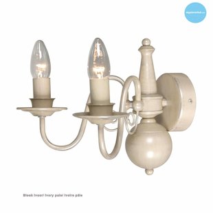 Classic wall light sconce chandelier beige, taupe E14x2