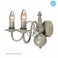 Classic wall light sconce chandelier beige, taupe E14x2