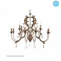 Hanging lamp chandelier with crystal E14x12 105cm Ø