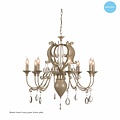 Chandelier pendant light with crystal E14x8 80cm Ø