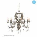 Chandelier pendant light with crystal E14x8 80cm Ø
