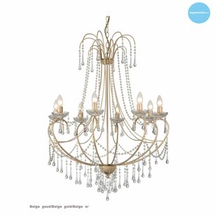 Big pendant light chandelier crystal E14x8 102cm high