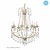 Lámpara colgante grande candelabro cristal E14x8 102cm H