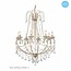 Grande lampe suspendue lustre cristal E14x8 102cm H