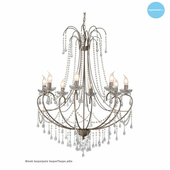 Grote hanglamp kroonluchter kristal E14x8 102cm H
