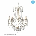 Grote hanglamp kroonluchter kristal E14x8 102cm H