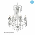 Grote hanglamp kroonluchter kristal E14x8 102cm H