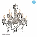 Lustre en verre cristal lampes bougie (5, 9 ou 12x)