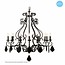 Chandelier pendant light black grey, white E14x12 105cm