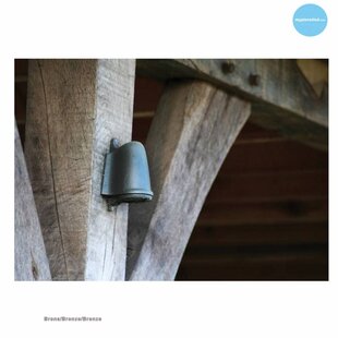 Außenwandleuchte ländlich Bronze-Chrom-Nickel-Messing GU10 130mm