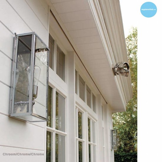 Authentage Wandlamp landelijk buiten brons, nikkel, chroom, messing 40cm Authentage