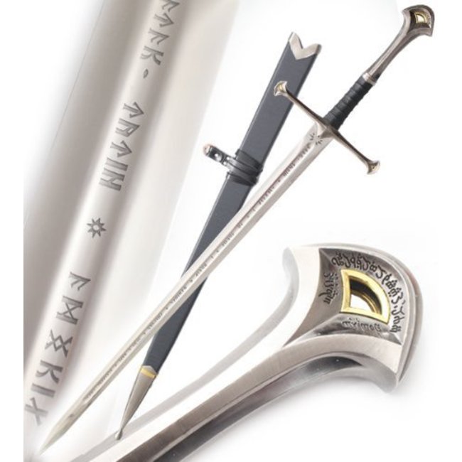Anduril / Narsil Schwert in Scheide mit Inschrift