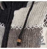 Shakaloha Patchwork Natural fleece gevoerd wollen vest voor dames