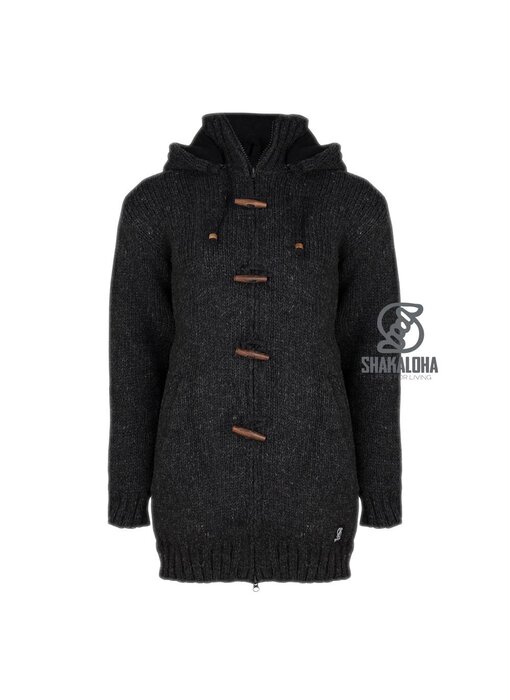 Shakaloha Woodcord Antraciet Wollen Vest