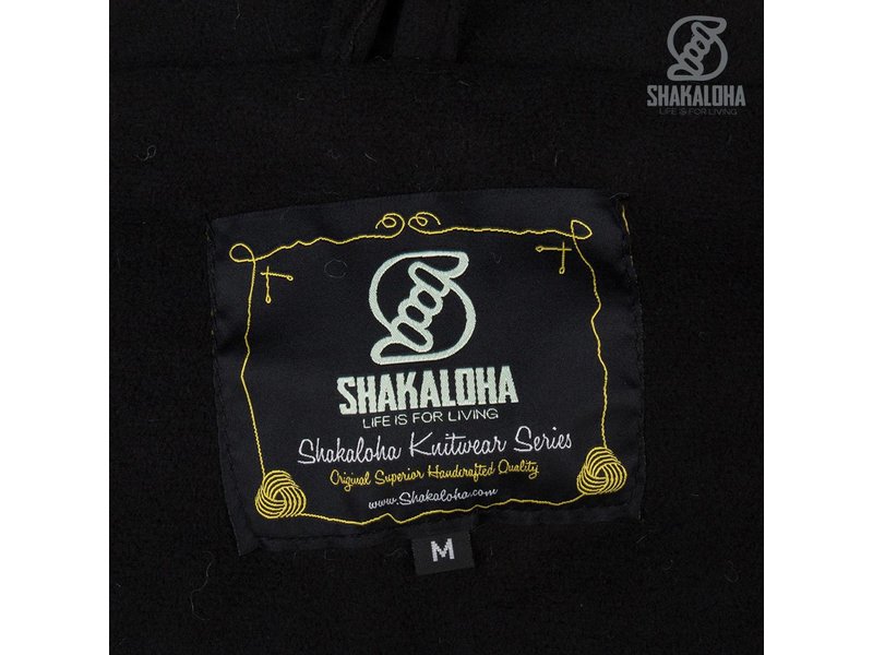 Shakaloha Woodcord Antraciet gebreid wollen dames vest met fleece binnenvoering