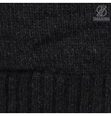 Shakaloha Woodcord Antraciet gebreid wollen dames vest met fleece binnenvoering