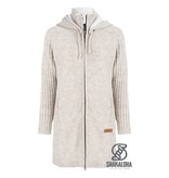 Shakaloha W Supermodel ZH Beige Lang dames vest met katoenen voering