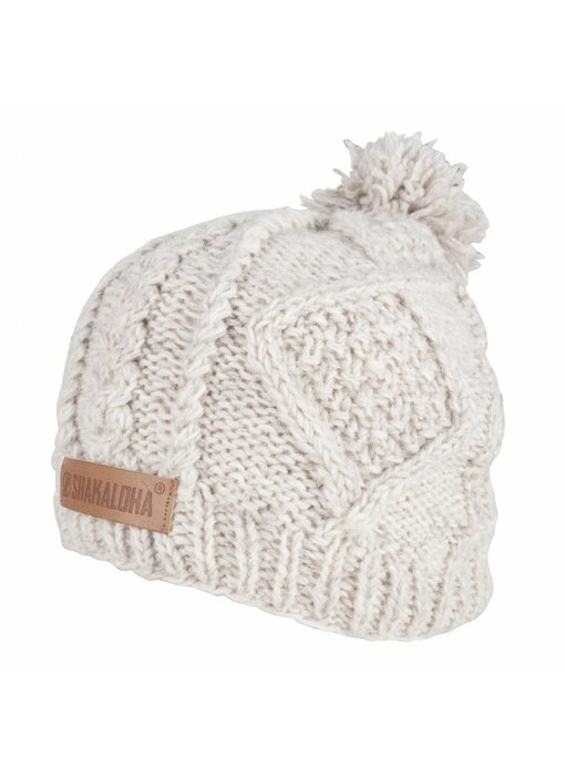 Shakaloha Fuzzy Beanie Beige OneSize