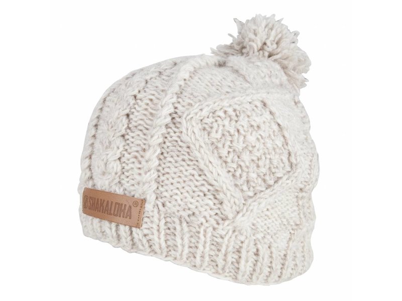 Shakaloha Fuzzy Beanie Beige OneSize