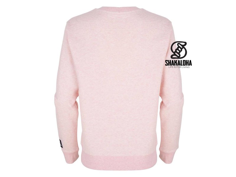 Shakaloha Women's Sweater Hider Pink - Organic Cotton with Shakaloha print