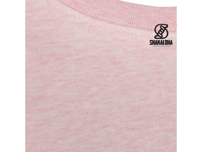 Shakaloha Women's Sweater Hider Pink - Organic Cotton with Shakaloha print