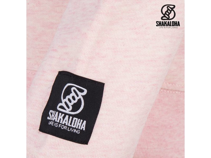 Shakaloha Women's Sweater Hider Pink - Organic Cotton with Shakaloha print