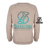 Shakaloha Women's Sweater Tripper Clay - Organic Cotton with Shakaloha print