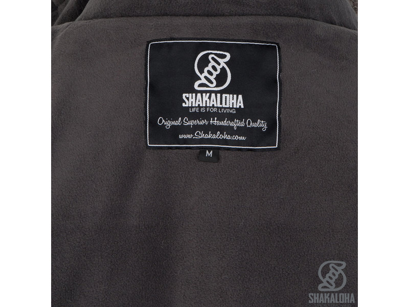 Shakaloha Shakaloha Gebreid Wollen Vest Whistler DLX  met Fleece Voering en Afneembare Capuchon - Dames - Handgemaakt in Nepal van Schapenwol