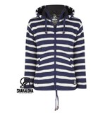 Shakaloha Split Ziphood Navy White