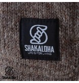 Shakaloha Cody Schapen Wollen Damesvest Lichtbruin met fleece voering, houtjetouwtje sluiting