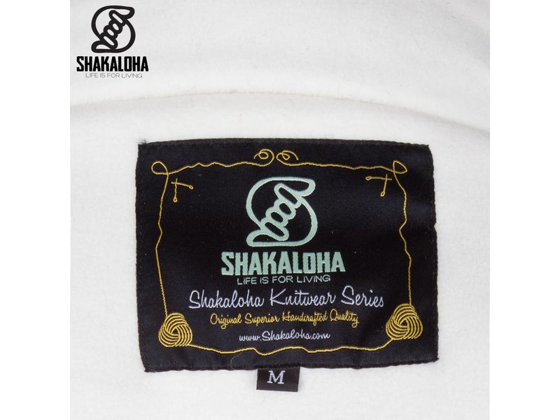 Shakaloha Luxe gebreid vest met fleece voering Chuck Ziphood Beige