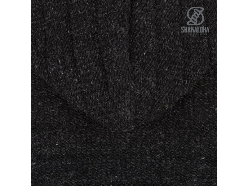 Shakaloha Stevig luxe vest van wol Chuck Ziphood Antracite