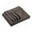 Yoga Decke Recycling-Wolle - Sediment - Grau