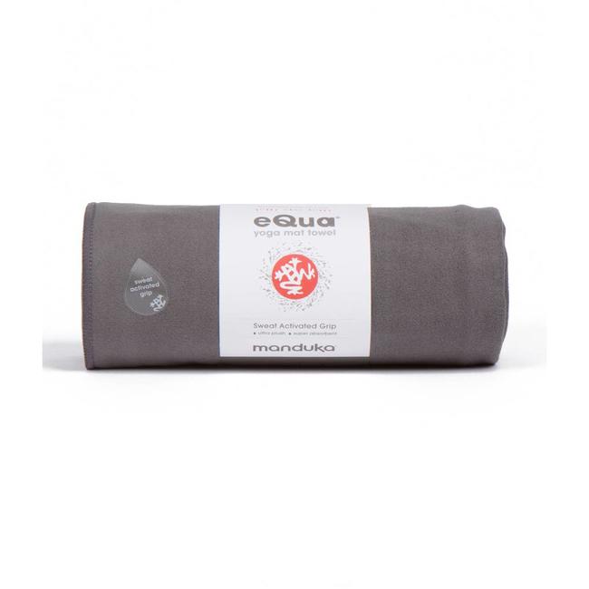 Manduka eQua Yoga Towel - 183 cm - Thunder - Grey