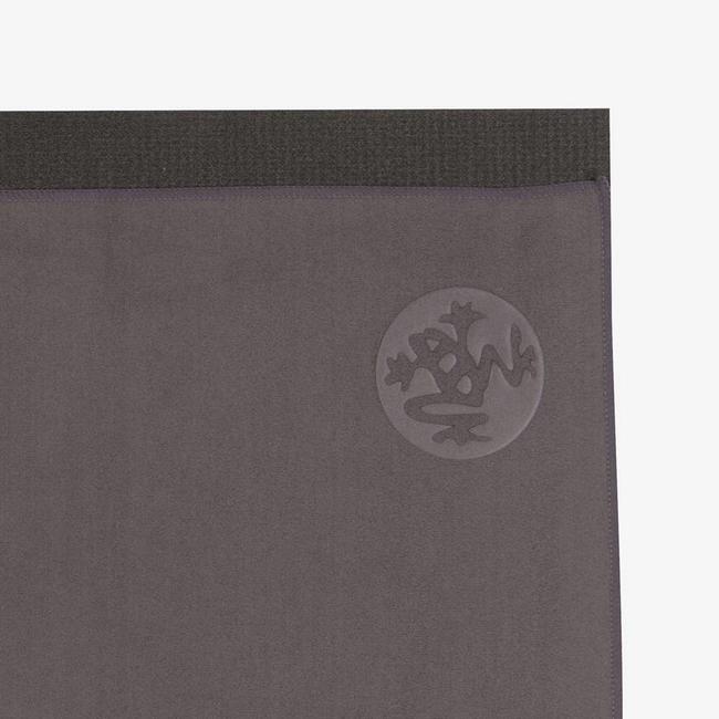 Manduka eQua Yoga Towel - 183 cm - Thunder - Grau