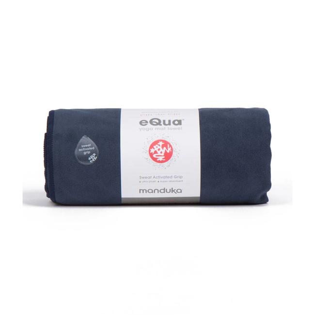 Manduka eQua Yoga Towel - 183 cm - Midnight - Blue