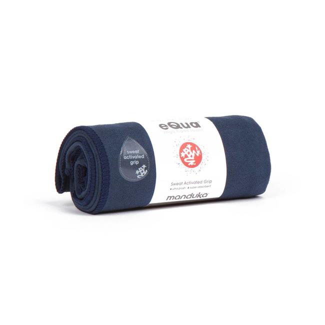 Manduka eQua Hand Towel - 41 cm - Midnight - Blauw