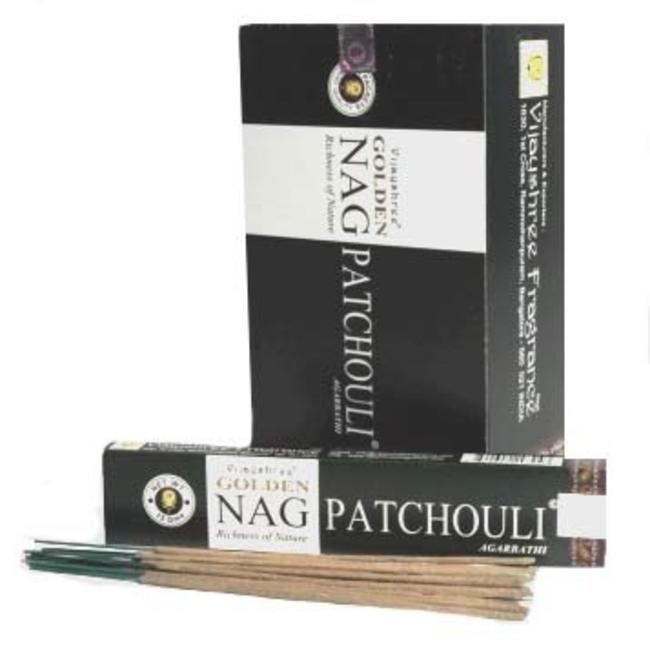 Golden Nag Patchouli Incense Sticks - 12 pieces