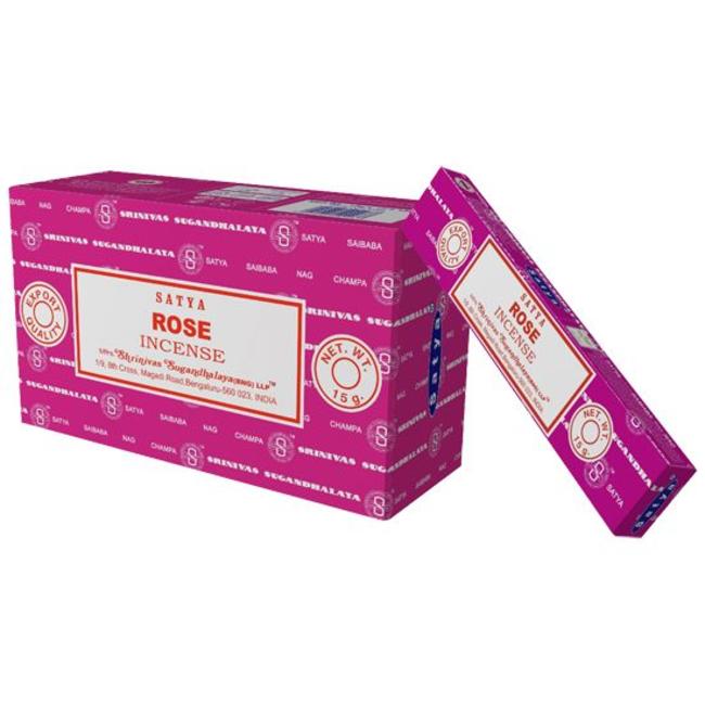 Satya Incense - Rose - 12 pieces