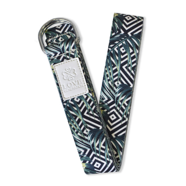 Full Color Yoga Strap -  Jungle