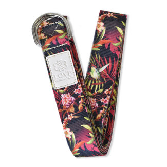 Love Generation Full Color Yoga Strap - Birds