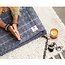 Cotton Yoga Blanket - Thunder - Grey