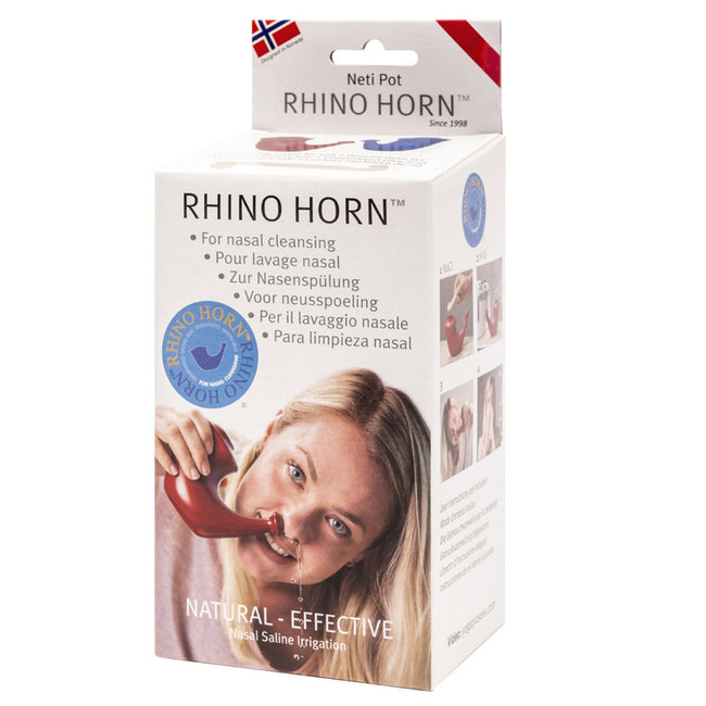 Rhino Horn - Rood - Neti Pot voor Neusspoeling