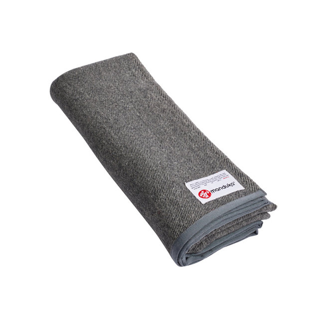 Yoga Blanket Recycled Wool - Sediment - Grey