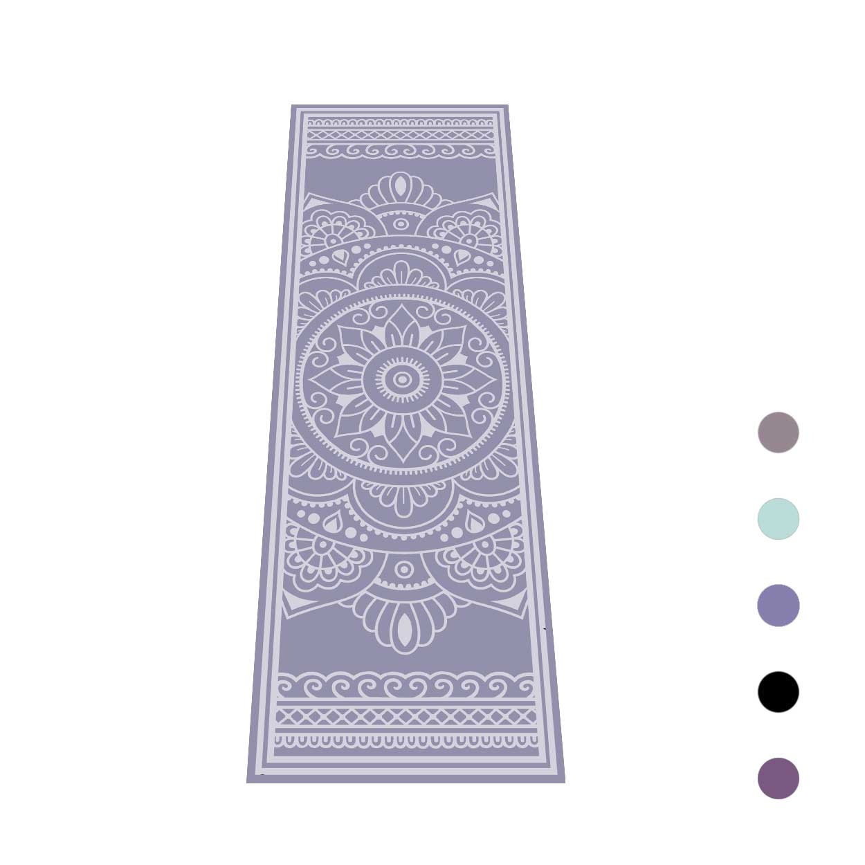 Magic Carpet Yoga Mat - 4mm - Lavender with Lavender print - Love Gene