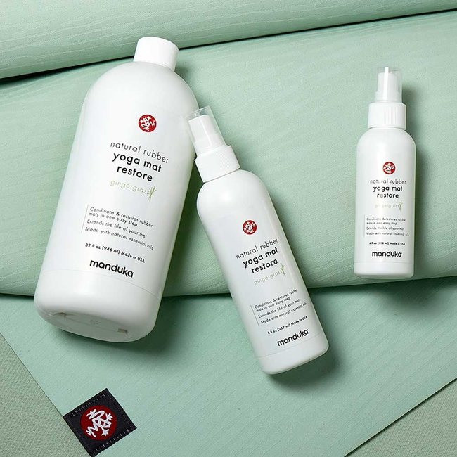Natural Rubber Yoga Mat Restore - 227 ml - Gingergrass - Manduka