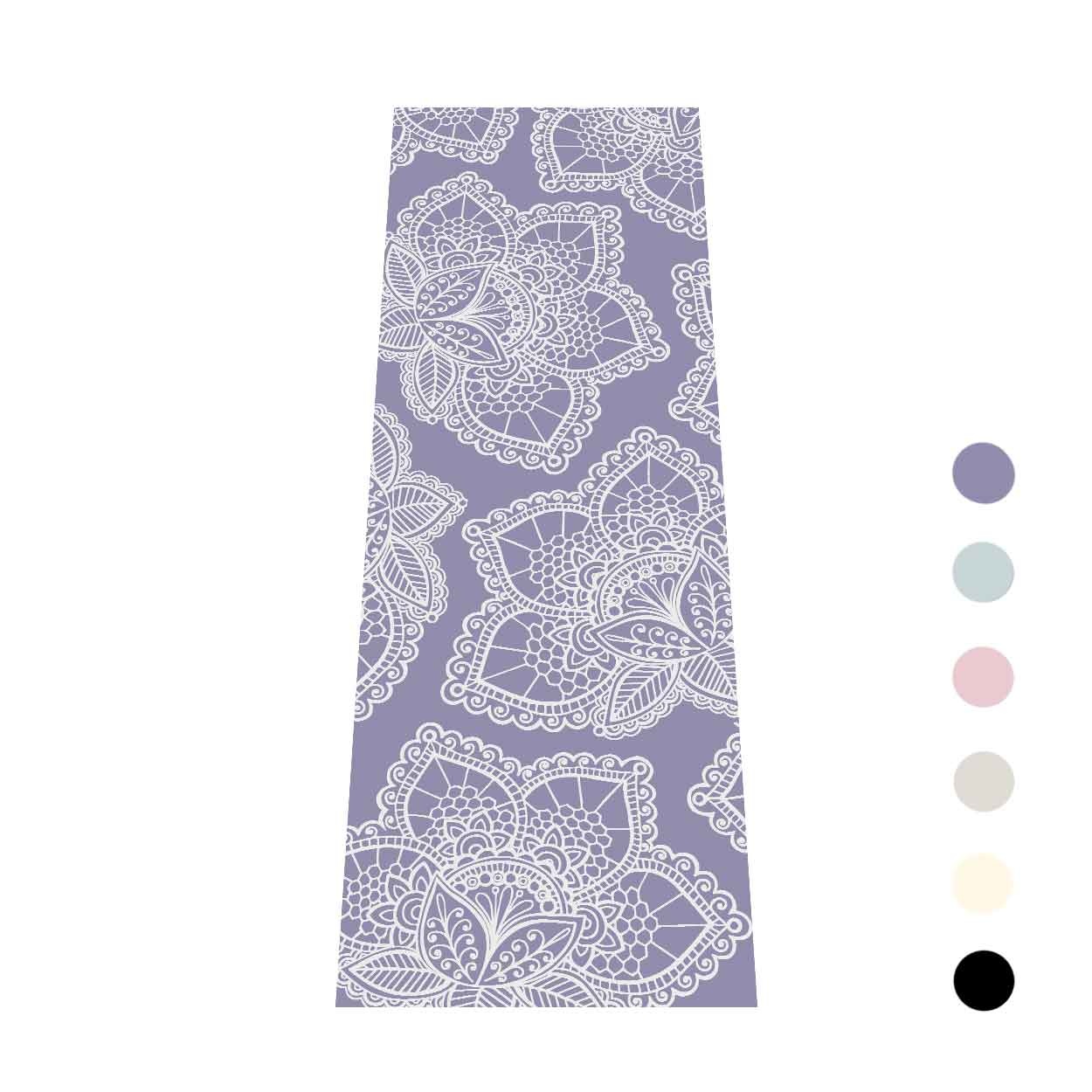  Big Beige Flower Pattern Extra Thick Yoga Mat - Eco Friendly  Non-Slip Exercise & Fitness Mat Workout Mat for All Type of Yoga, Pilates  and Floor Exercises 72x24in : Sports