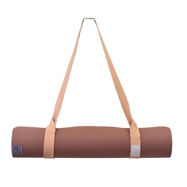 Yoga Mat Carrying Strap │ Cotton │ Pretty Peach